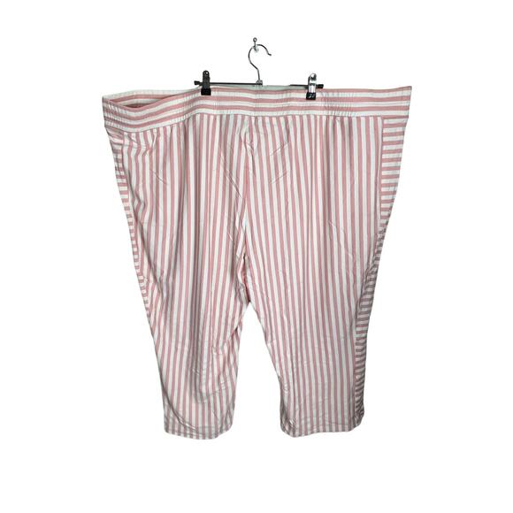 AnyBody Striped Textured Jersey Pull-On Pants NWOT ROSE PLUS SIZE 5X - Picture 5 of 7